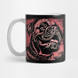 Retro Art Bullmastiff Dog Lover Mug